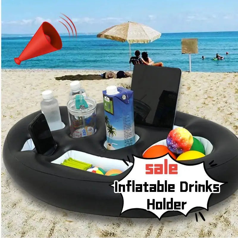 Inflatable Floating Pool Tray PVC Drink Holder for Parties & Spas