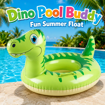 Inflatable Animal Pool Float Dinosaur & Unicorn Swim Ring with Handles