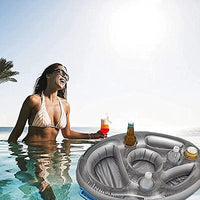 Inflatable Floating Pool Bar Tray | PVC Drink Holder for Pool Parties