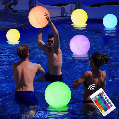 LED Floating Pool Lights - Waterproof Color Changing Balls for Parties