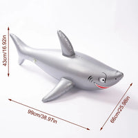 Inflatable Shark Pool Float PVC Blow Up Beach Toy & Party Decor