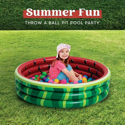 3 Pack Inflatable Kiddie Pools Fruit Designs for Kids Summer Fun