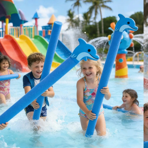 Animal Floating Pool Noodle - EVA Foam Swimming Float for Kids