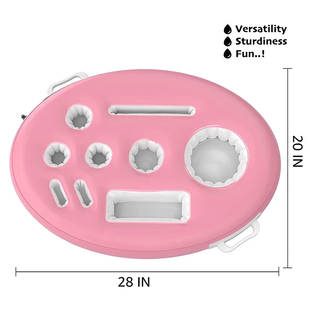 Inflatable Floating Pool Tray & Drink Holder | PVC Party Cooler