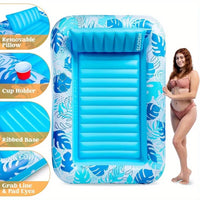 2-Person Inflatable Suntan Tub Pool Float Tanning Lounge