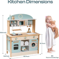 Robotime Robud Wooden Play Kitchen Set for Kids & Toddlers