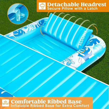 2-Person Inflatable Suntan Tub Pool Float Tanning Lounge