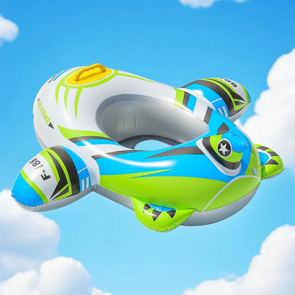 Kids Inflatable Airplane Pool Float - Durable PVC Water Toy (Ages 3-6)