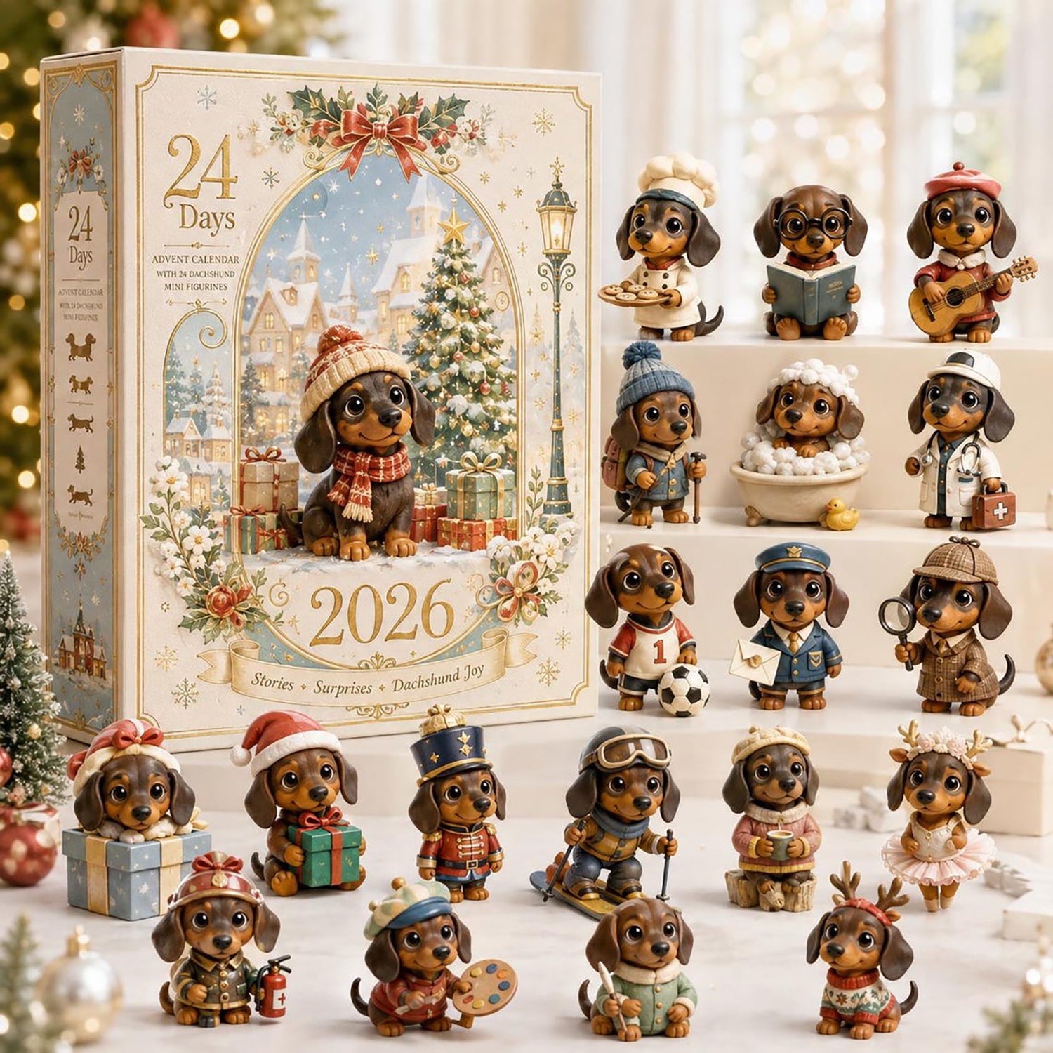 Puppy Dog 2026 Advent Calendar Dog Lover Merch Christmas Decor Gift