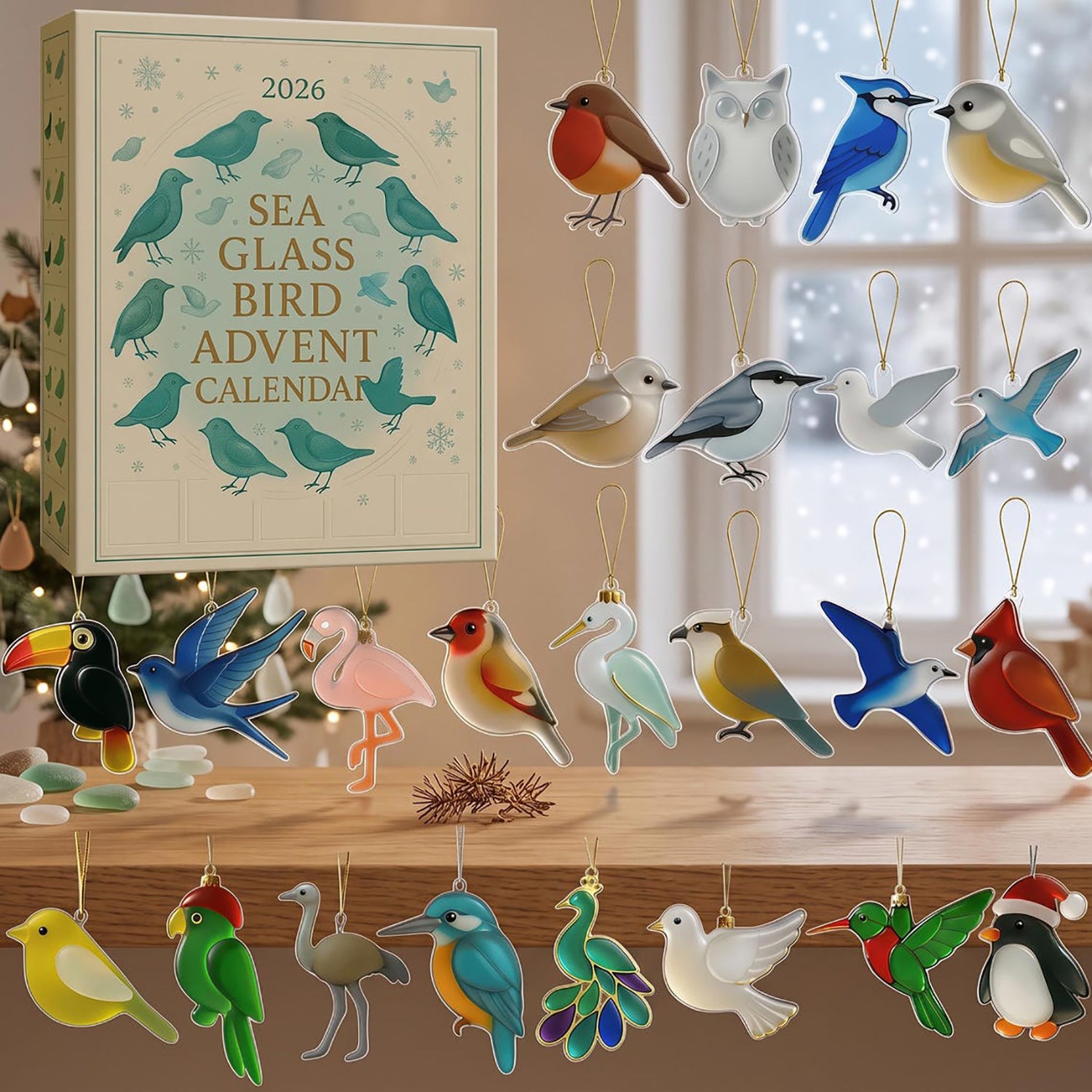 Birdwatching Fun 2026 Advent Calendar Bird Lover Merch Gift Christmas Decor