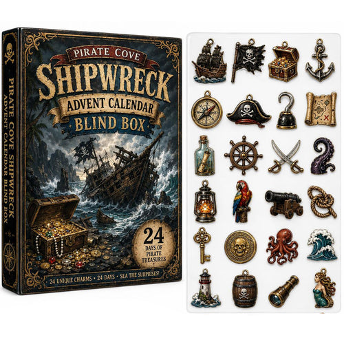 Pirate Shipwreck Treasure 2026 Advent Calendar Pirate Lover Merch Nautical Xmas Gift