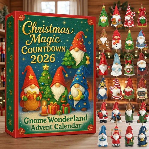 Christmas Gnome Magical 2026 Advent Calendar Gnome Lover Merch Holiday Home Decor Gift