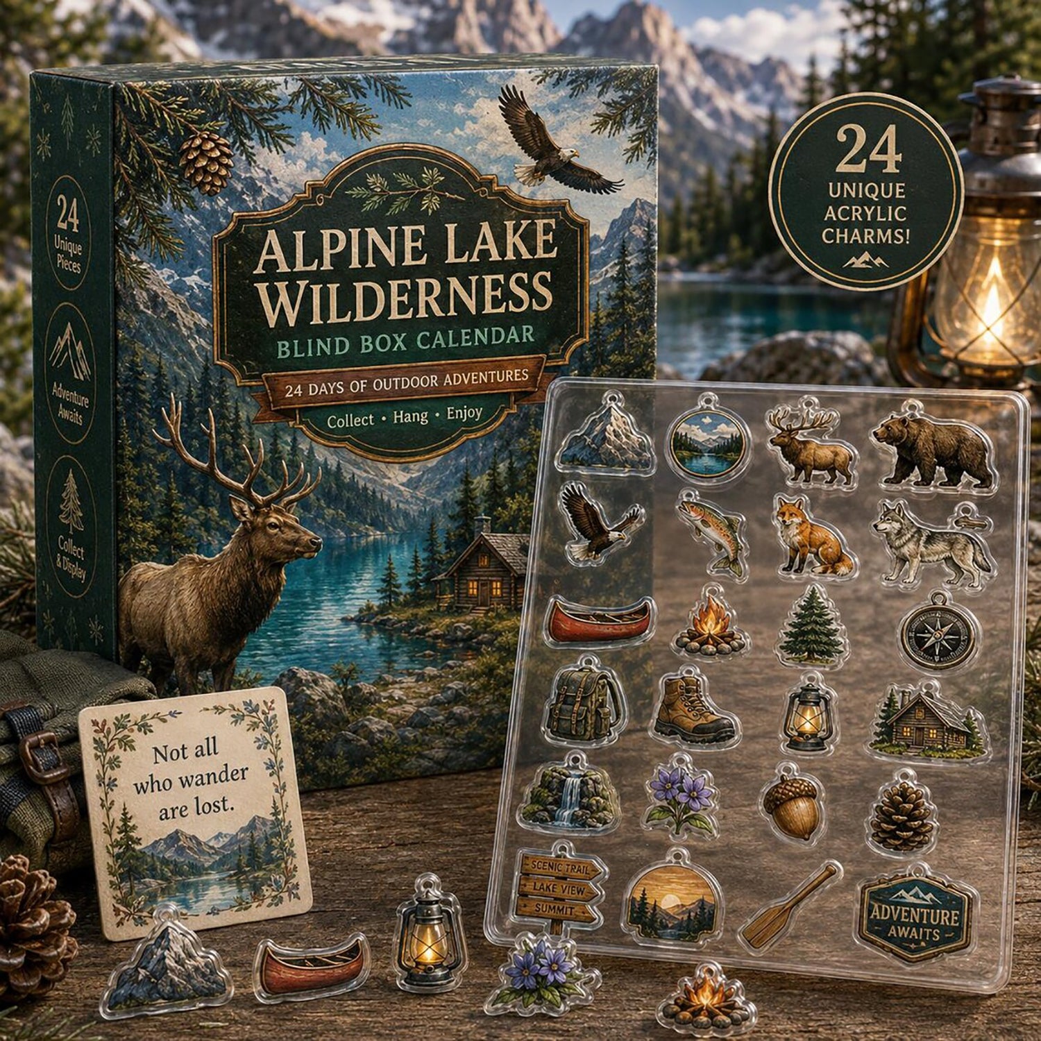 Alpine Wilderness 2026 Advent Calendar Nature Lover Merch Hiking Camping Gift