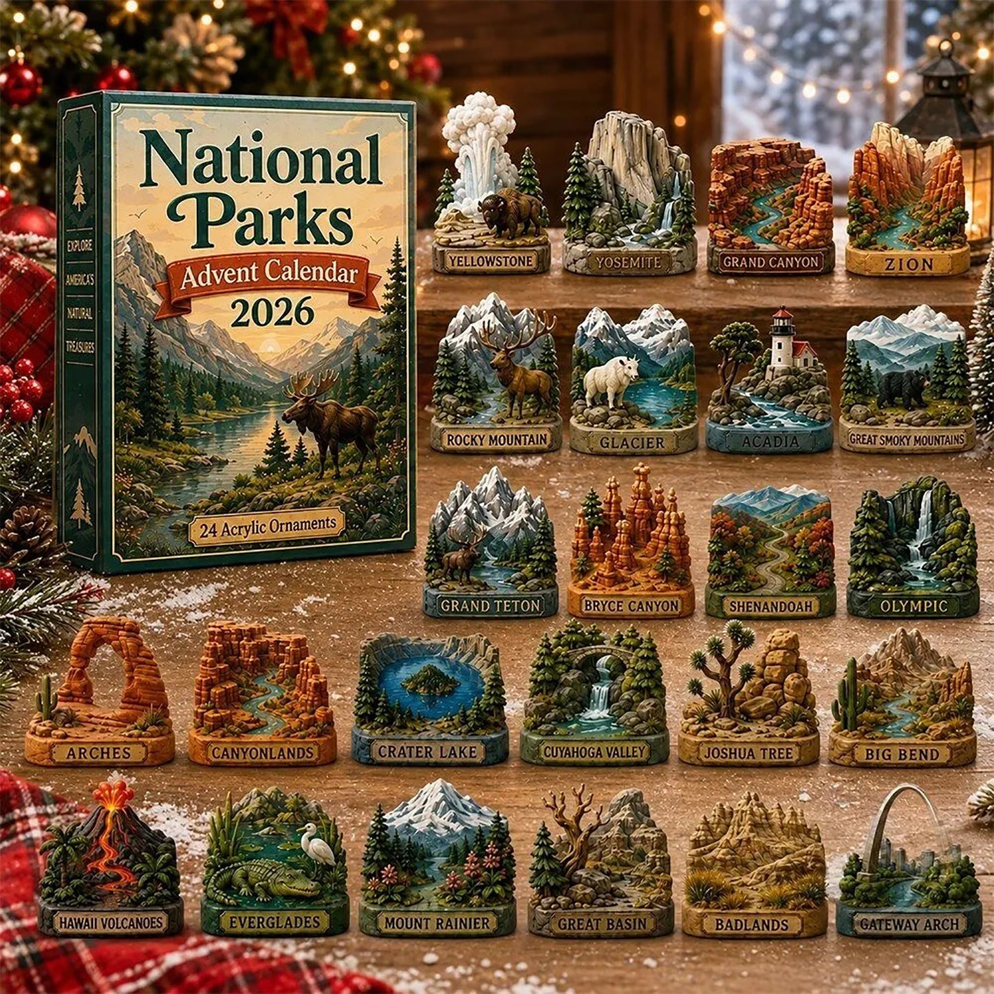 National Parks 2026 Advent Calendar National Park Merch Girls Toy Gift Ideas