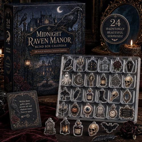 Gothic Raven Haunted 2026 Advent Calendar Gothic Lover Merch Spooky Gift Ideas