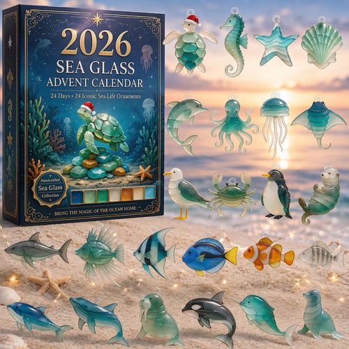Sea Glass Advent Calendar 2026 Themed Surprises Coastal Beach Lover Merch Christmas Gift
