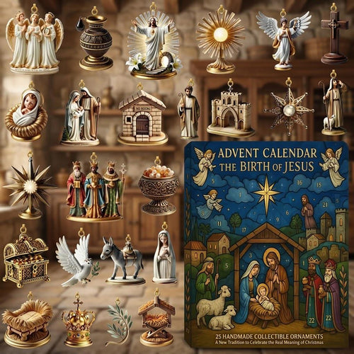 Nativity Scene Advent Calendar 2026 Christian Christmas Merch Religious Xmas Gift