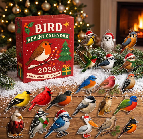 Bird Christmas Advent Calendar 2026 Bird Lover Merch Nature Inspired Holiday Decor Gift